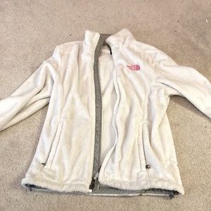 North face fluffy zip up